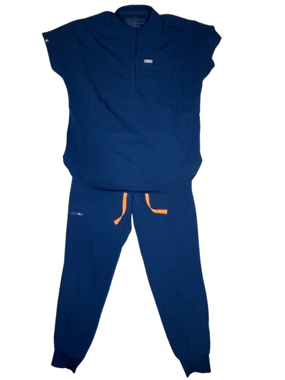 FIGS Technical Collection Scrub Set Navy Blue XS Women’s Jogger Pants & Top